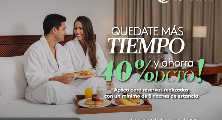 QUÉDATE MÁS TIEMPO Y DISFRUTA DE UN 40% DE DCTO 🛫🧳 ESTELAR Miraflores Perú - Lima QUÉDATE MÁS TIEMPO Y DISFRUTA DE UN 40% DE DCTO 🛫🧳 ESTELAR Miraflores Perú - Lima