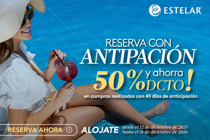 ¡Reserva con anticipación y obtén hasta un 50% de descuento! ✈️🧳 ESTELAR Miraflores Perú - Lima ¡Reserva con anticipación y obtén hasta un 50% de descuento! ✈️🧳 ESTELAR Miraflores Perú - Lima