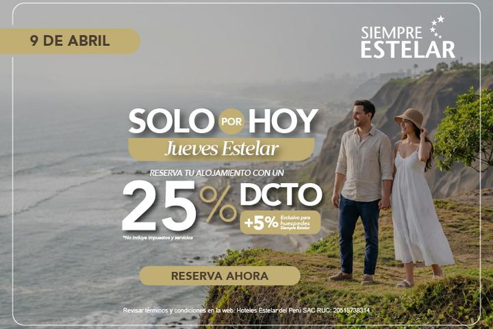 JUEVES ESTELAR 🌟 ESTELAR Miraflores Perú - Lima JUEVES ESTELAR 🌟 ESTELAR Miraflores Perú - Lima